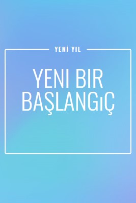 Yeni başlangıç blue modern-bold