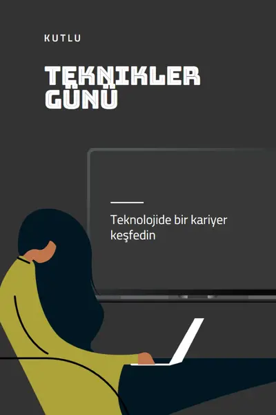 Teknolojidekileri kutlama black modern-color-block