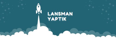 Lansman yaptık green modern-color-block