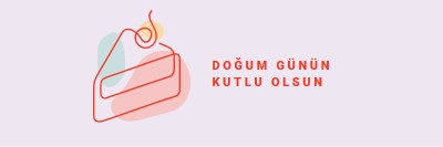 Bir dilim doğum günün kutlu olsun purple whimsical-line