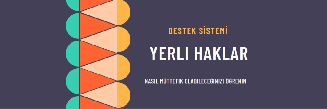 Yerli hakları destekleme blue modern-color-block