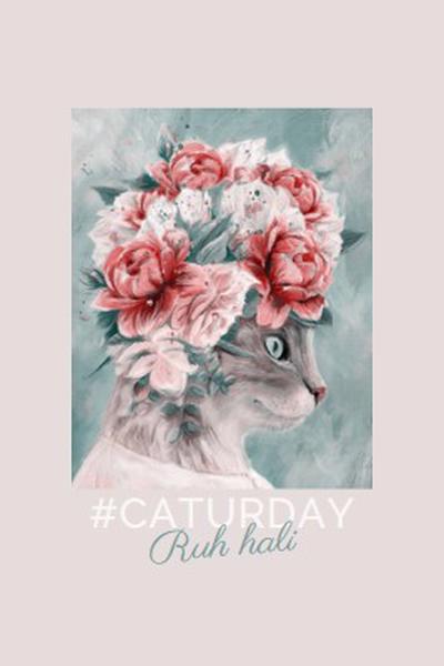 Kedi duyguları pink modern-simple