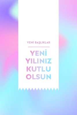 Yeni yıl, yeni başlangıçlar blue modern-bold