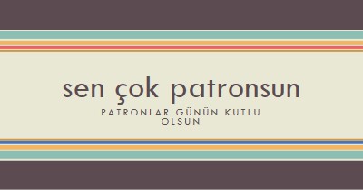 Çok iyi bir patronsun. brown vintage-retro