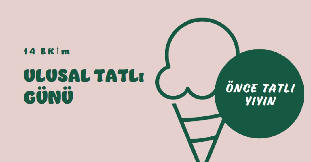 Ulusal Tatlı Günü pink vintage-retro