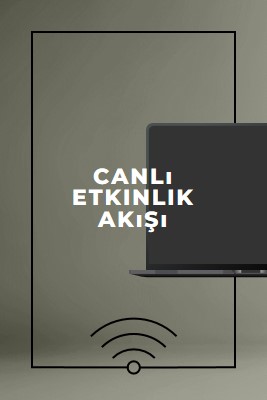 Canlı etkinlik akışı gray modern-bold