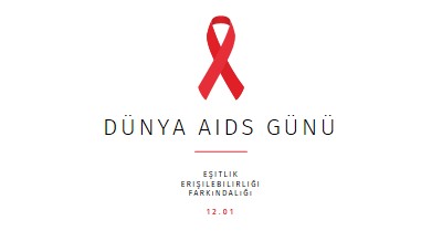 AIDS farkındalığını artırma white modern-simple