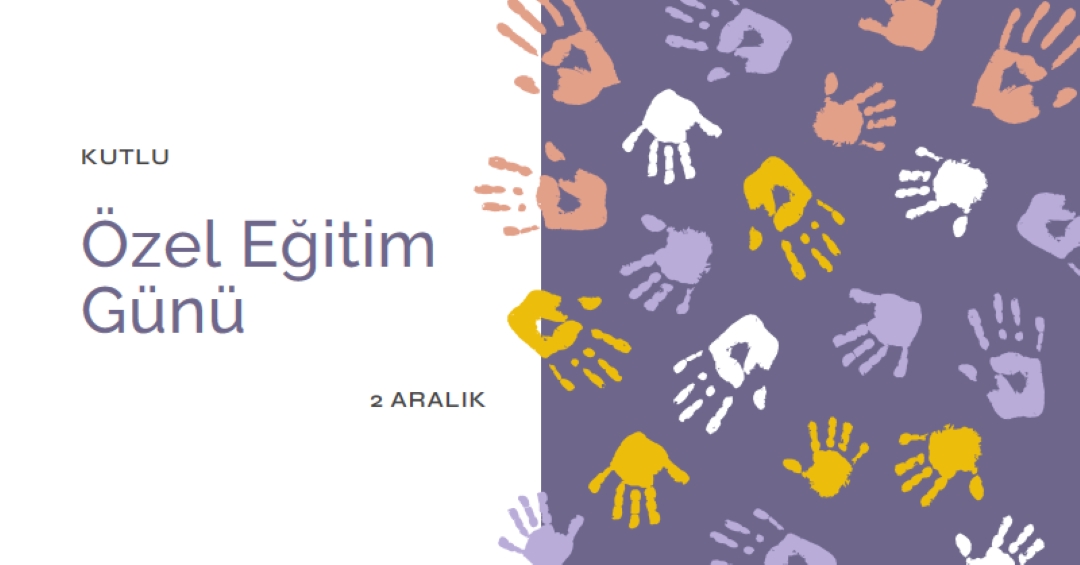 Özel eğitim gününü kutlama purple whimsical-color-block