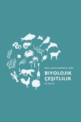 Dünya Biyolojik Çeşitlilik Günü'nü kutlayın blue modern-simple