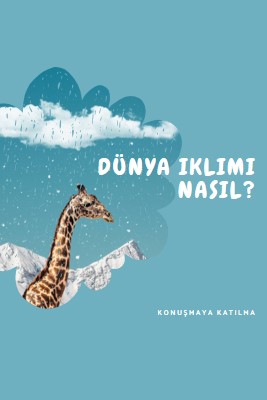 Şimdi iklim değişikliği hakkında konuşalım blue whimsical-color-block