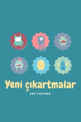 Yeni çıkartmalar yakında sunulacak blue whimsical-color-block