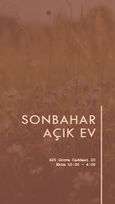 Sonbahar açık ev brown modern-simple