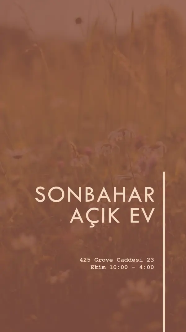 Sonbahar açık ev brown modern-simple