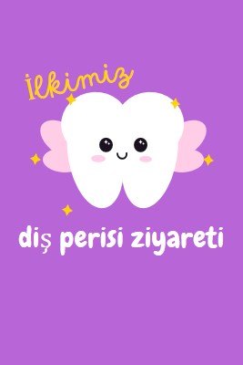 İlk diş perisi ziyareti purple whimsical-color-block