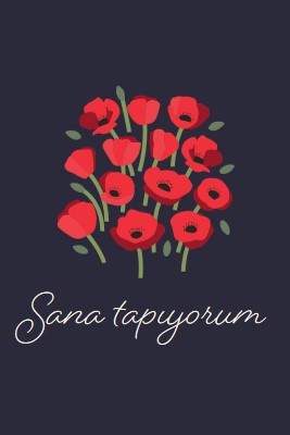 Sana tapıyorum black whimsical-line