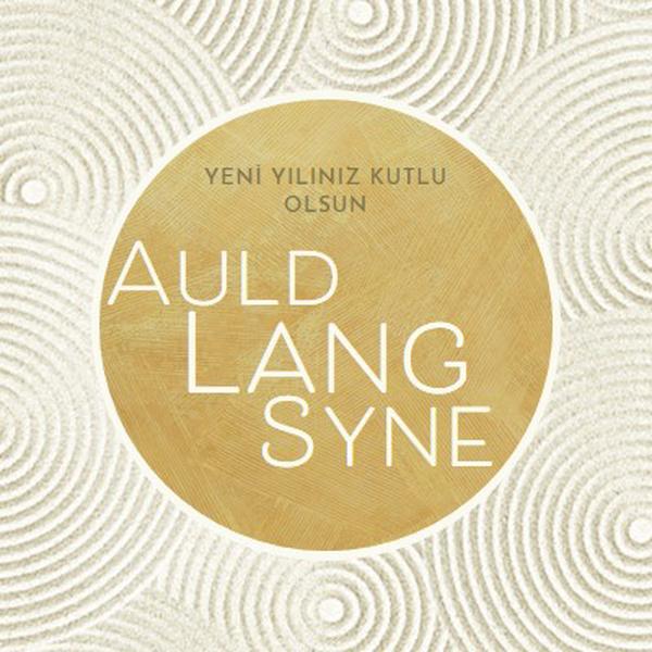 Yeni yılınız kutlu olsun (auld lang syne) white modern-simple