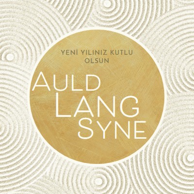 Yeni yılınız kutlu olsun (auld lang syne) white modern-simple