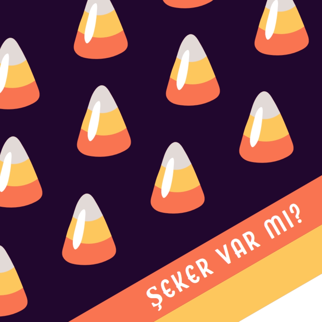 Cadılar Bayramı şeker mısırı orange whimsical-color-block