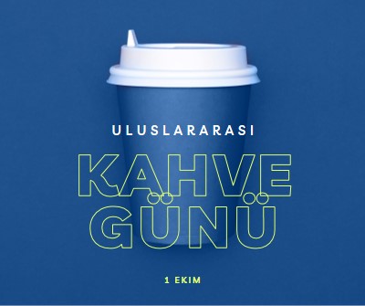 Cafe kültürü blue modern-bold