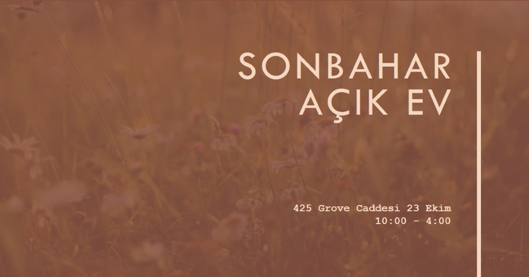Sonbahar açık ev brown modern-simple