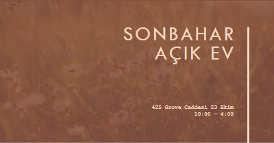 Sonbahar açık ev brown modern-simple