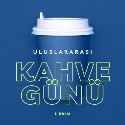 Cafe kültürü blue modern-bold