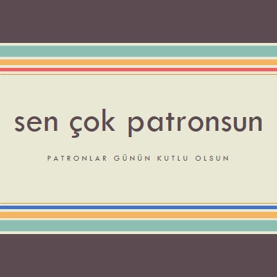 Çok iyi bir patronsun. brown vintage-retro