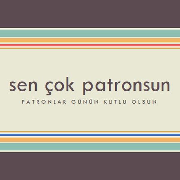 Çok iyi bir patronsun. brown vintage-retro