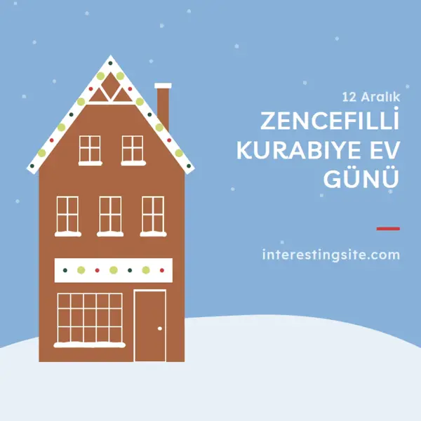 Zencefilli Kurabiye Evi Günü blue whimsical-color-block