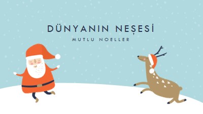 Reindeer oyunları blue whimsical-color-block