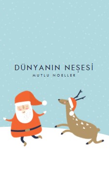 Reindeer oyunları blue whimsical-color-block