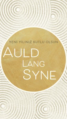 Yeni yılınız kutlu olsun (auld lang syne) white modern-simple