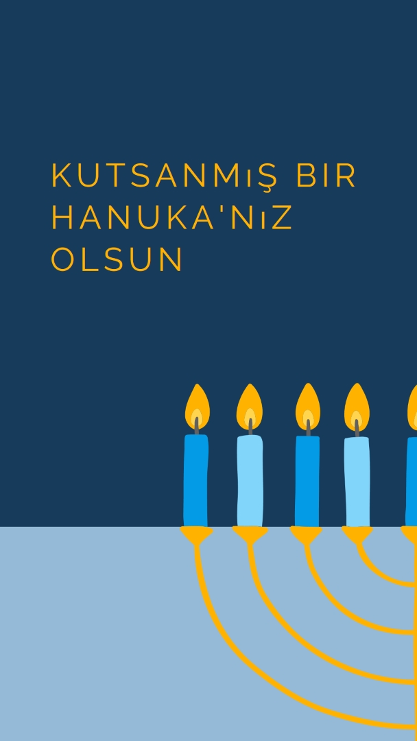 Kutsal Hanuka blue modern-simple