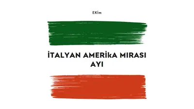 İtalyan Amerikan mirasını kutlama white modern-bold