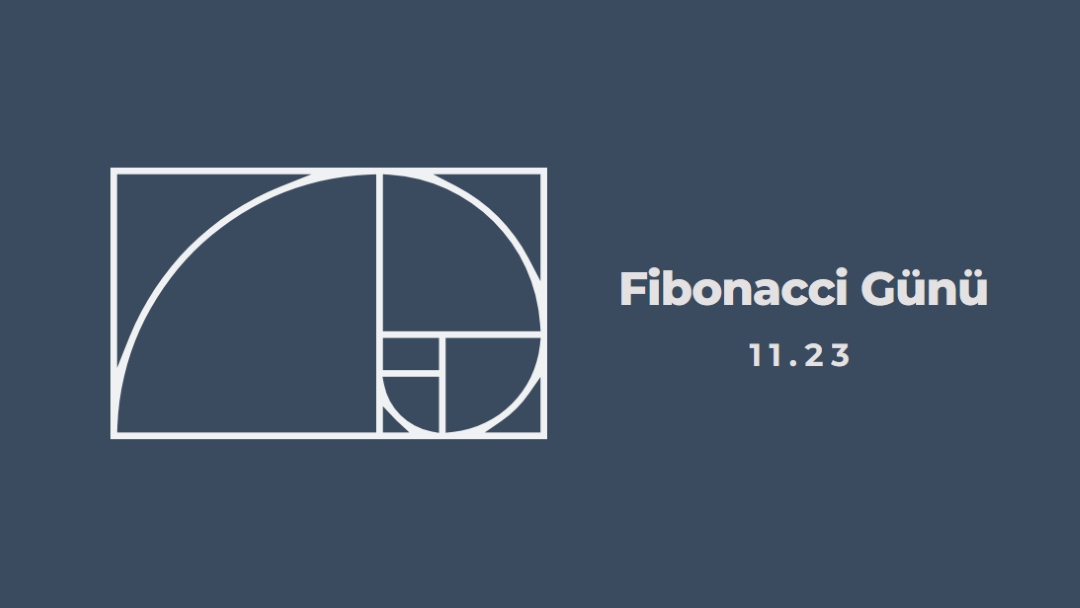 Fibonacci Günü blue modern-simple