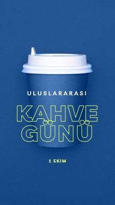 Cafe kültürü blue modern-bold