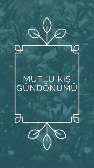 Kış Gündönümü green modern-simple