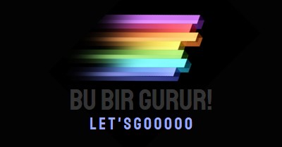 Gururunuzu kutlayın black modern-bold