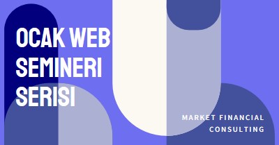 Ocak web semineri serisi blue modern-bold