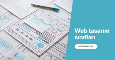 Web tasarım sınıfları blue modern-simple