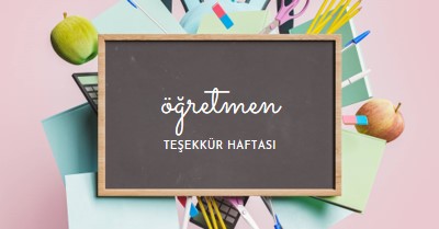 Öğretmenleri takdir etme pink modern-simple