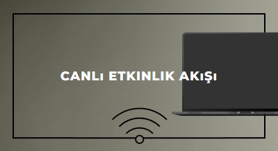 Canlı etkinlik akışı gray modern-bold