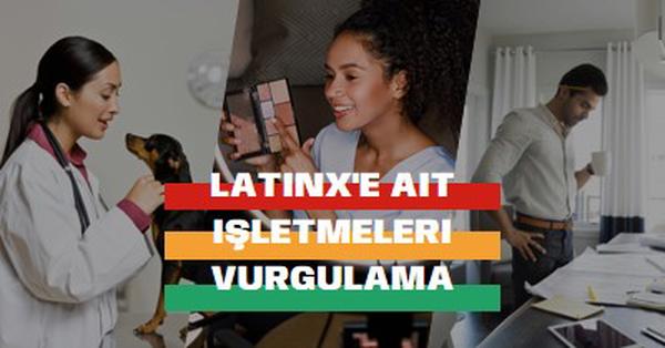 Latinx'e ait işletmeleri kutlama white modern-simple