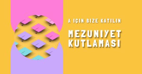 Mezuniyet kutlaması'na katılın yellow whimsical-color-block