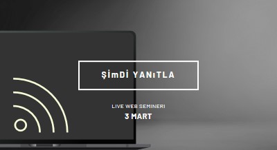 Web semineri yıldızı black modern-simple