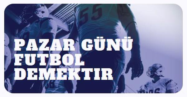 Pazar, futbol anlamına gelir purple modern-bold