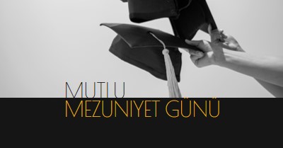 Mezuniyet gününüz kutlu olsun black modern-simple