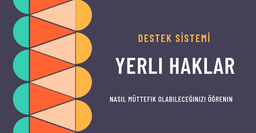Yerli hakları destekleme blue modern-color-block