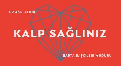 Kalp sağlığınız red modern-bold