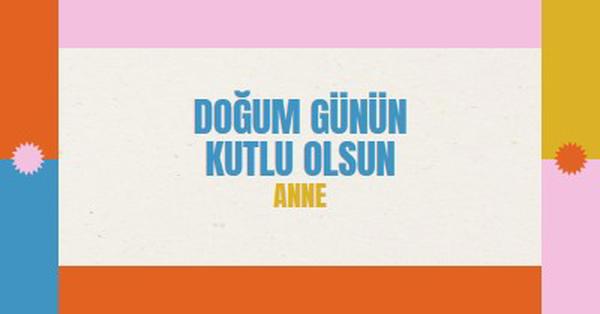 Doğum günün kutlu olsun gray retro,bold,geometric